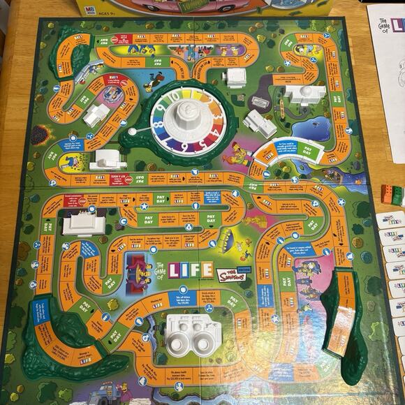 Hasbro Milton Bradley Board Game The Game‎ of Life Simpsons Ed Complete 2004 - Picture 3 of 16
